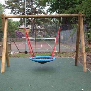 Wooden Playground Swing for Schools - Setter Play UK