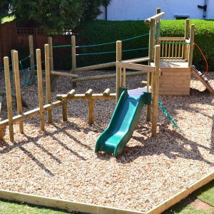 Bespoke Wooden Playground Slide & Equipment here at Setter Play