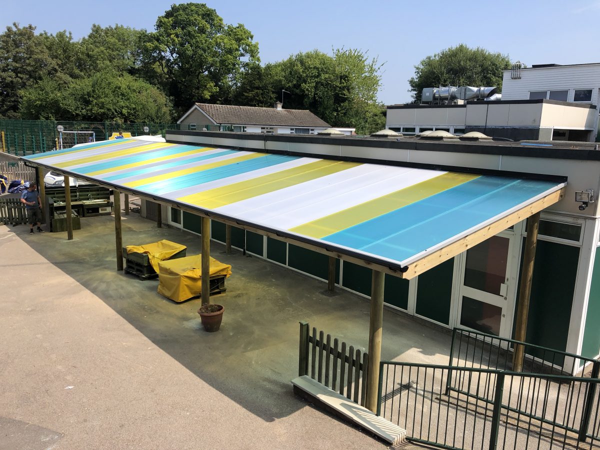 Teaching canopy installed in Surrey - Setter Play